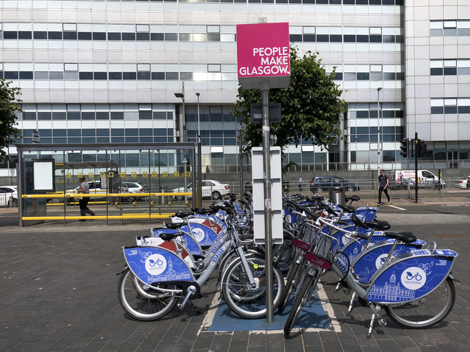 A Glasgow numeri record per le biciclette a noleggio